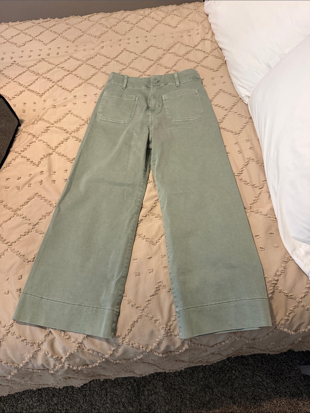 LC Lauren Conrad Wide-Leg Jeans in Sage